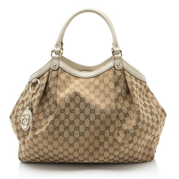 Gucci GG Canvas Sukey Large Tote - Picture 1 of 16